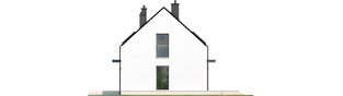 Projekt domu E1 II ECONOMIC (wersja A) - elewacja prawa