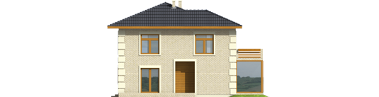 Bona - Projekt domu Bona - elewacja prawa