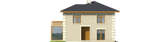 Bona - Projekt domu Bona - elewacja prawa