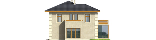 Bona - Projekt domu Bona - elewacja lewa