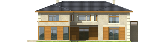 Bona - Projekt domu Bona - elewacja tylna