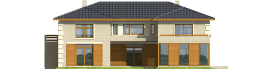 Bona - Projekt domu Bona - elewacja tylna