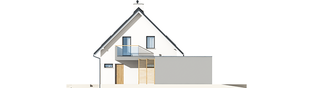 Projekt domu Tobiasz II G2 MULTI-COMFORT - elewacja lewa