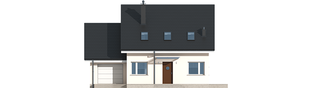 Projekt domu Leosia G1 ENERGO - elewacja frontowa