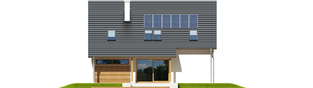 Projekt domu Alba G1 MULTI-COMFORT - elewacja tylna