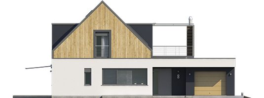 Neo II G1 ENERGO - Projekt domu Neo II G1 ENERGO - elewacja frontowa