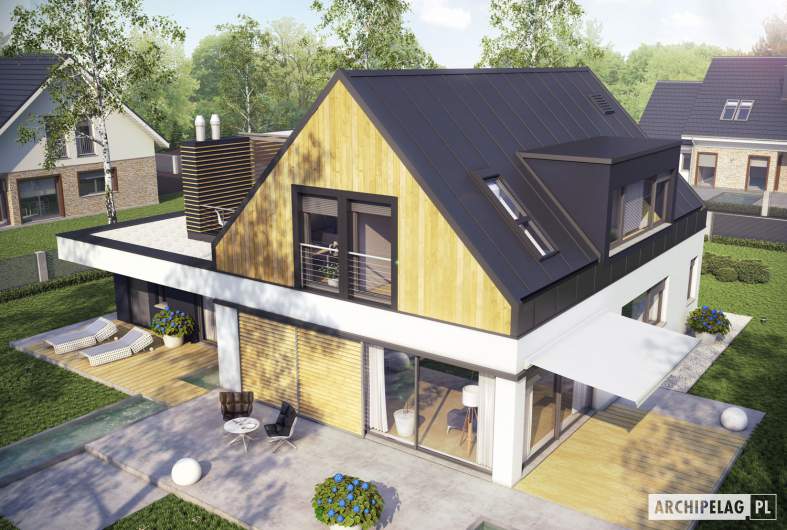 Projekt domu Neo II G1 ENERGO - widok z góry