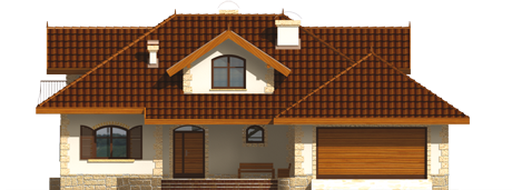 Margaret II G2 - Projekt domu Marysia II G2 - elewacja frontowa