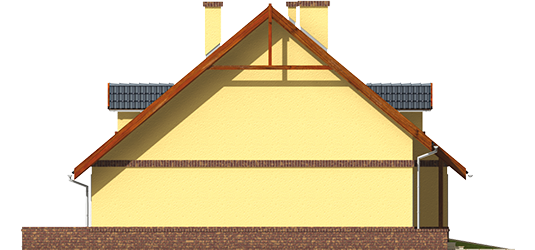 Ruth G1 - Projekt domu Ruta G1 - elewacja prawa