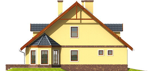 Ruth G1 - Projekt domu Ruta G1 - elewacja lewa