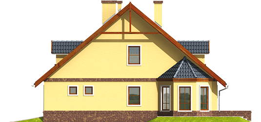 Ruth G1 - Projekt domu Ruta G1 - elewacja lewa