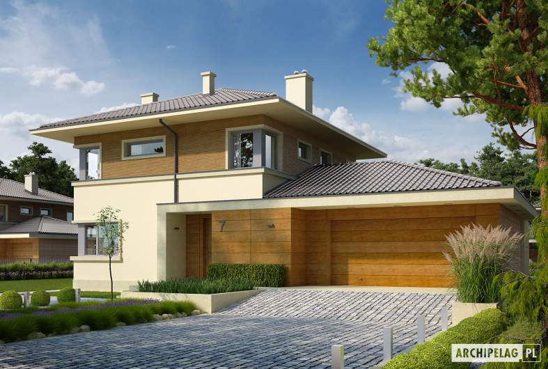 Projekt domu Rodrigo II G2 - wizualizacja frontowa