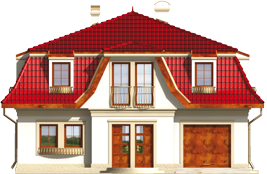 Gale G1 - Projekt domu Gaja G1 - elewacja frontowa