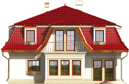 Gale G1 - Projekt domu Gaja G1 - elewacja tylna