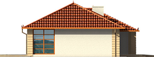 Obi G1 - Projekt domu Ola G1 (e. I) - elewacja prawa