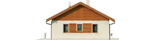 Mel - Projekt domu Mel - elewacja lewa