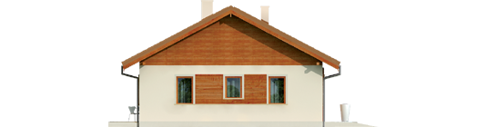 Mel - Projekt domu Mel - elewacja lewa