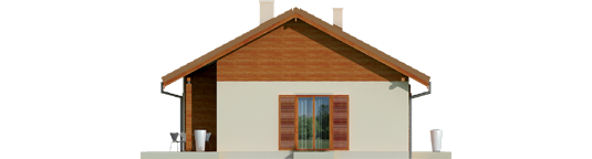 Mel - Projekt domu Mel - elewacja prawa