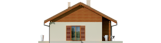 Mel - Projekt domu Mel - elewacja prawa