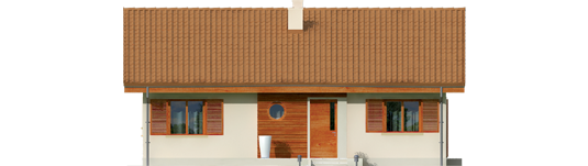 Mel - Projekt domu Mel - elewacja frontowa