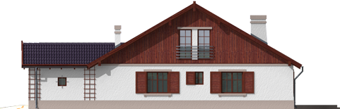 Klementine G1 - Projekt domu Klementynka G1 - elewacja prawa