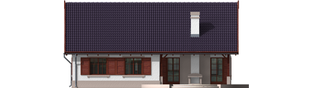 Projekt domu Klementynka G1 - elewacja tylna