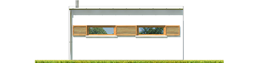 AA G41 - Budynek gospodarczy G41 (z wiatą) - elewacja tylna