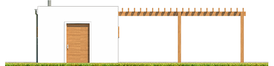 AA G41 - Budynek gospodarczy G41 (z wiatą) - elewacja lewa