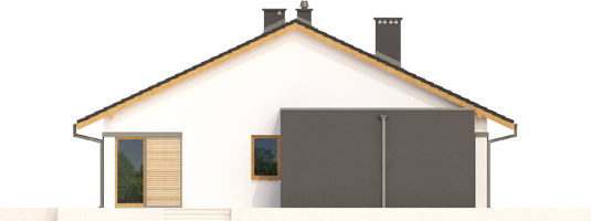 Rafael IV G1 - Projekt domu Rafael IV G1 - elewacja lewa