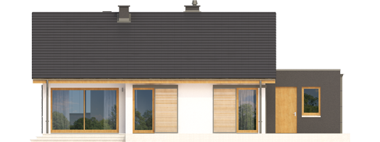 Rafael IV G1 - Projekt domu Rafael IV G1 - elewacja tylna