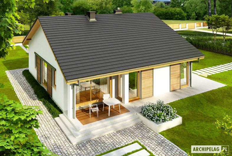 Projekt domu Rafael IV G1 - widok z góry