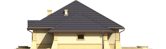 Hubert G1 - Projekt domu Huberta II G1 - elewacja lewa