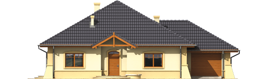 Hubert G1 - Projekt domu Huberta II G1 - elewacja frontowa