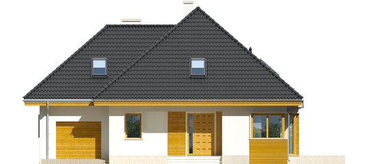Jared II G1 - Projekt domu Jarek II G1 - elewacja frontowa