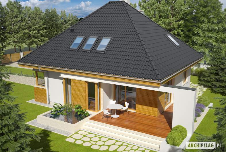 Projekt domu Jarek II G1 - widok z góry