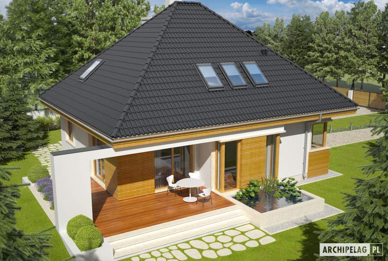 Projekt domu Jarek II G1 - widok z góry