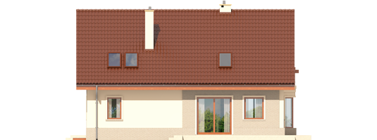 Arizona G1 - Projekt domu Arizona G1 - elewacja tylna