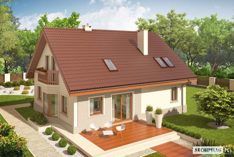 Projekt domu Arizona G1 - widok z góry