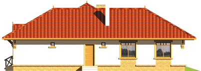 Veronika  - Projekt domu Weronika - elewacja prawa