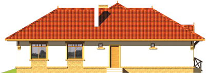 Veronika  - Projekt domu Weronika - elewacja prawa