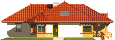 Veronika  - Projekt domu Weronika - elewacja lewa