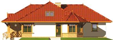 Veronika  - Projekt domu Weronika - elewacja lewa