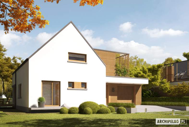 Projekt domu Markus G1 ENERGO PLUS - wizualizacja frontowa