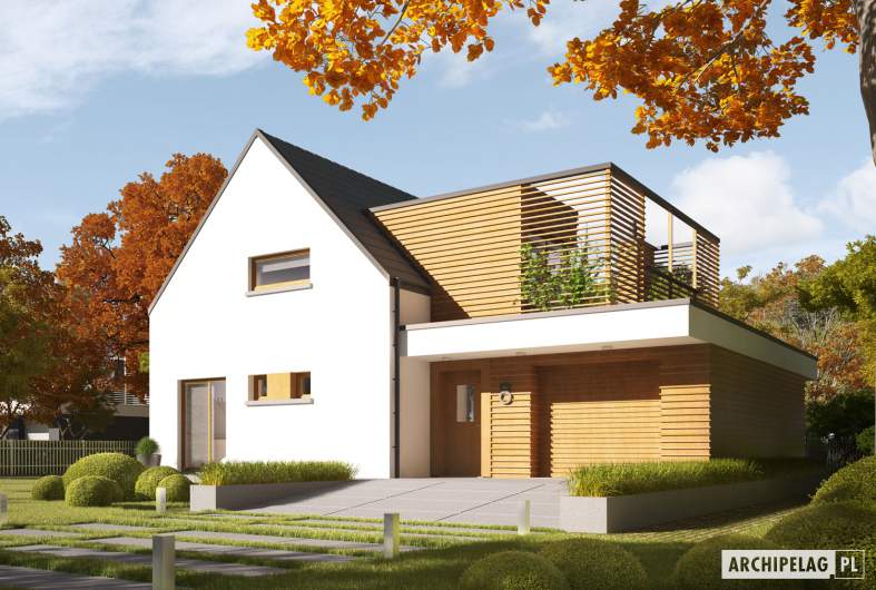 Projekt domu Markus G1 ENERGO PLUS - wizualizacja frontowa