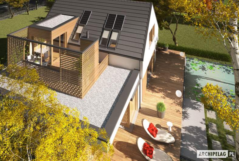Projekt domu Markus G1 ENERGO PLUS - widok z góry