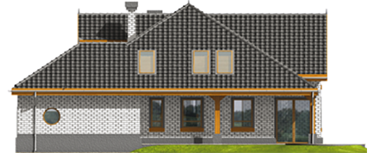 Sofia G2 - Projekt domu Sofia G2 - elewacja lewa