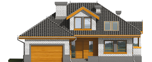 Sofia G2 - Projekt domu Sofia G2 - elewacja frontowa