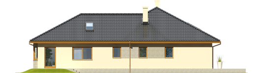 Alan II G2 - Projekt domu Alan II G2 - elewacja lewa