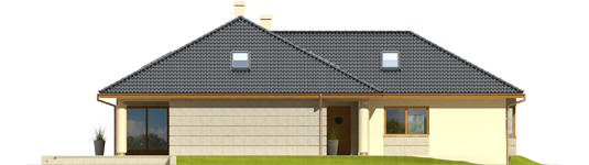 Alan II G2 - Projekt domu Alan II G2 - elewacja prawa