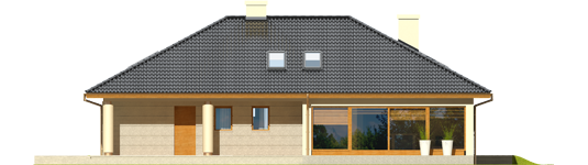 Alan II G2 - Projekt domu Alan II G2 - elewacja tylna